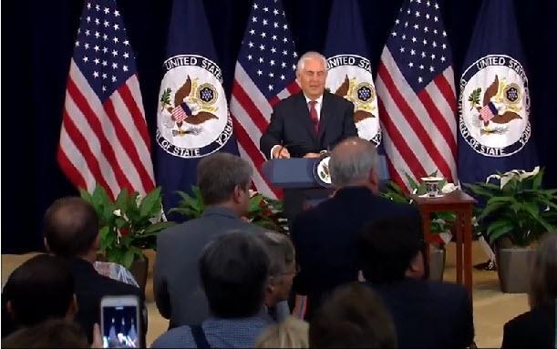 Rex Tillerson- state department speech to employees