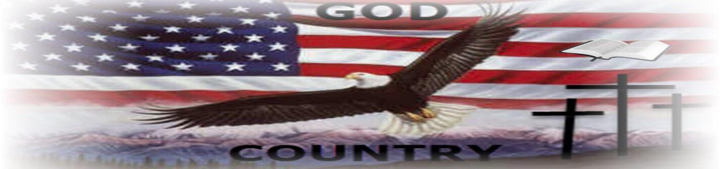 God, The Bible, Country, Freedom Banner