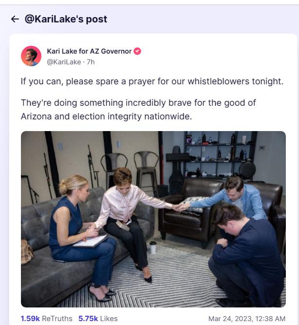 Kari Lake Prayer