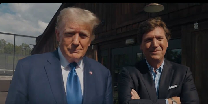 President Trump and Tucker