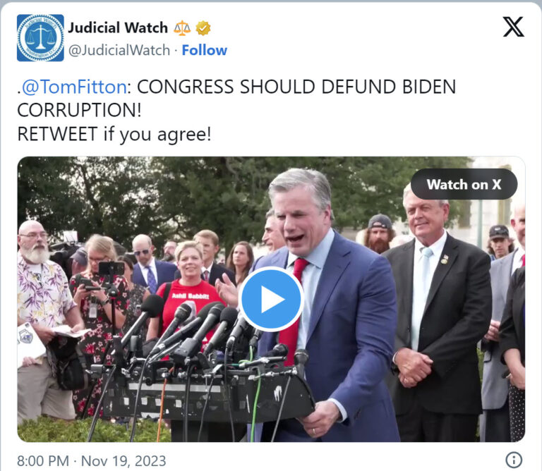 Tom Fitton - Judicial Watch